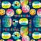 Sports Play Pickleball Digital Cotton Print Fabric| By The Yard | Sewing and Crafting | 44 inches wide